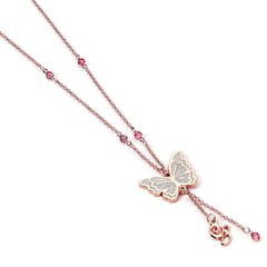 Wicked Rose Gold Glinda Butterfly Necklace LKT Sport Entertainment>Movies>Wicked Necklaces