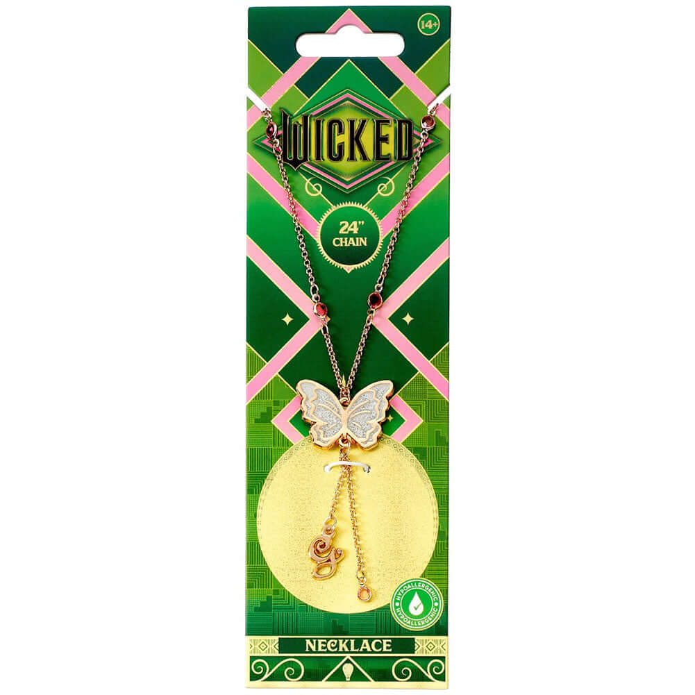 Wicked Rose Gold Glinda Butterfly Necklace LKT Sport Entertainment>Movies>Wicked Necklaces