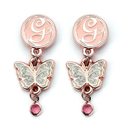 Wicked Rose Gold Plated Glinda Butterfly Drop Earrings LKT Sport Entertainment>Movies>Wicked Earrings