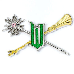 Wicked Wand & Broomstick Pin Badge LKT Sport Entertainment>Movies>Wicked Brooches & Lapel Pins
