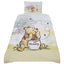 Winnie The Pooh Single Duvet Set LKT Sport Bed linen set to fit standard single bedsBeautiful quilt cover featuring Winnie The PoohReverse features a multi character designPillowcase features Winnie The Pooh55% Cotton, 45% Polyester machine washableOffici