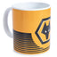 Wolverhampton Wanderers FC Linea Mug LKT Sport Ceramic everyday coffee mugLinear design featuring a full colour Wolves club crestGlazed kiln fired finish with white handleOfficial licensed productApprox 315ml (11oz)Approx 9cm tall, 8cm in diameter Mugs