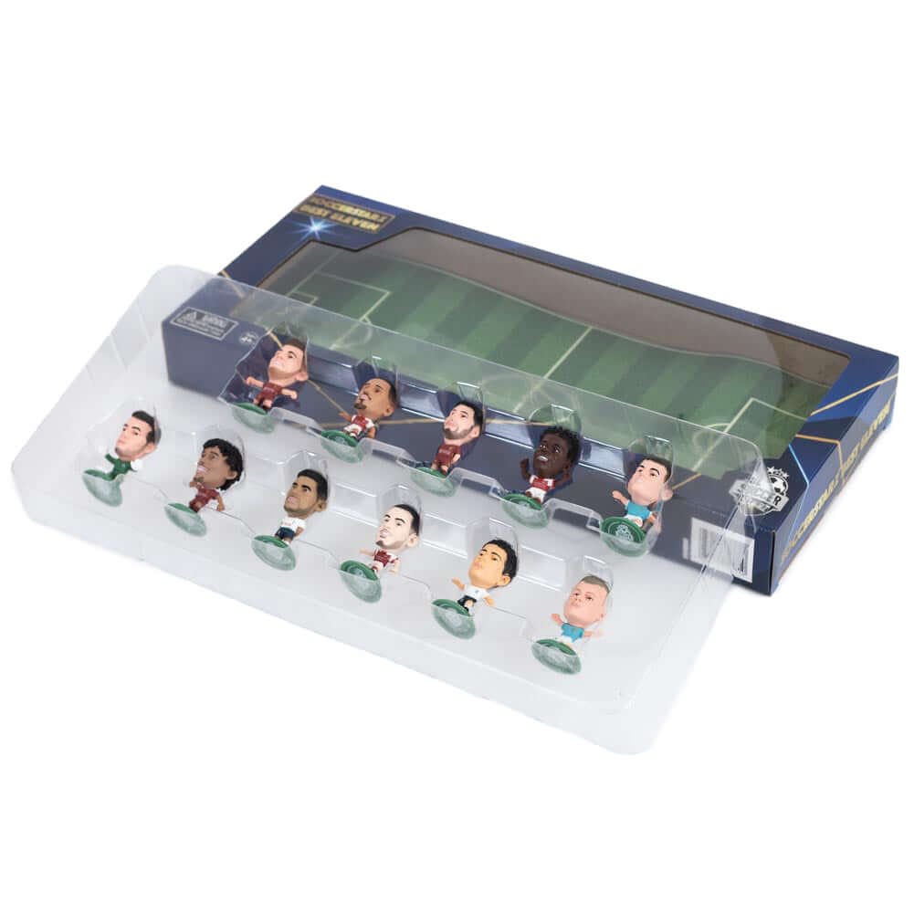 World’s Best Eleven Special Edition Team Pack V2 LKT Sport Collectors team pack featuring some of the worlds best playersEderson, Alexander-Arnold, Saliba, Romero, RobertsonRice, Szoboszlai, Saka, Foden, Bellingham, Haalandeach figure stands approx 5cm ta